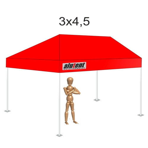 3x4,5 Piros tetőponyva