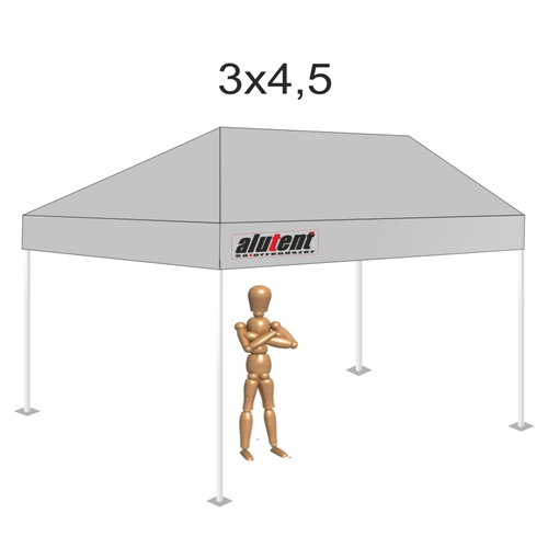 3x4,5 Szürke tetőponyva