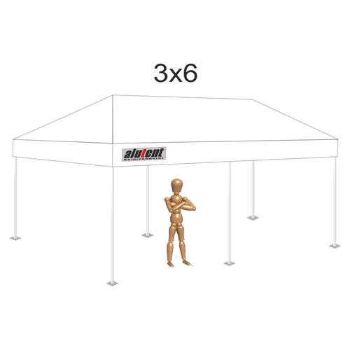 3x6 Fehér tetőponyva