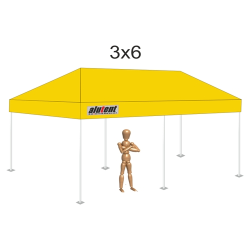 3x6 Napsárga tetőponyva