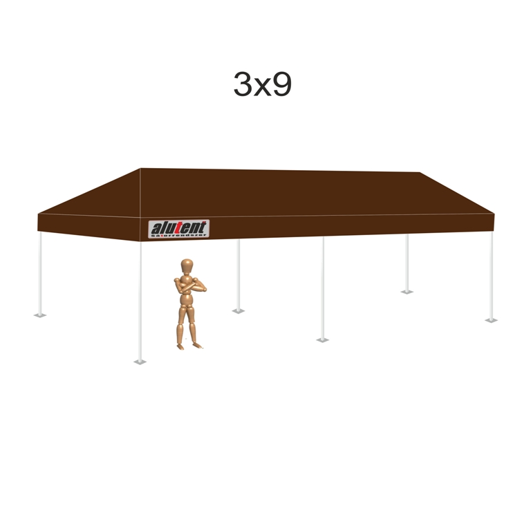 3x9 Barna tetőponyva