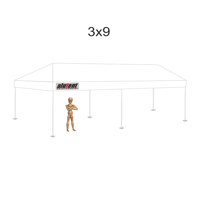 3x9 Fehér tetőponyva