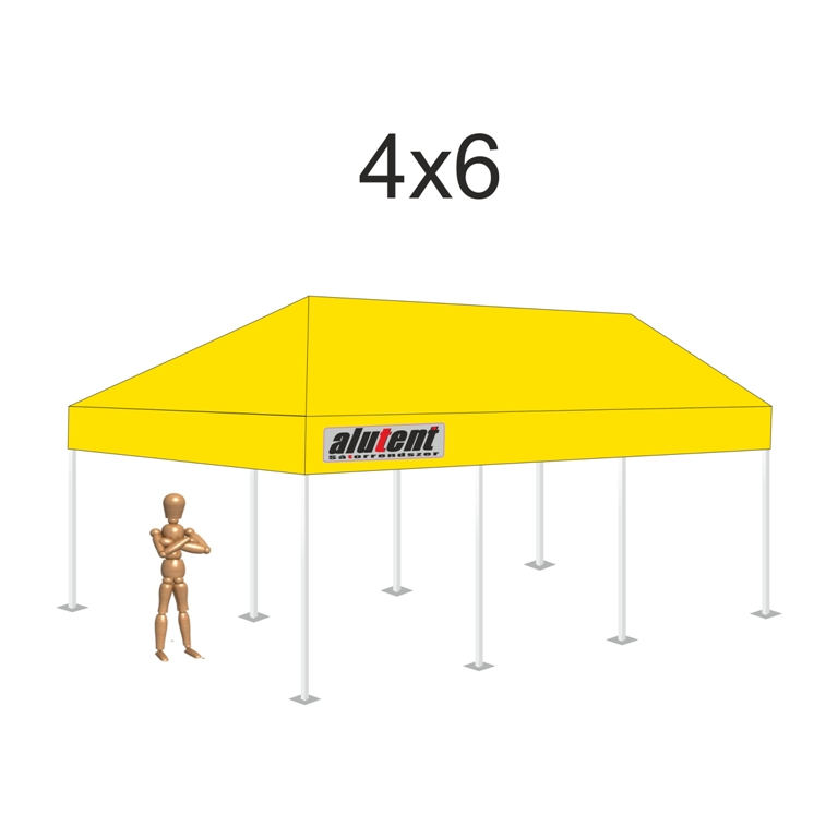 4x6 Citromsárga tetőponyva