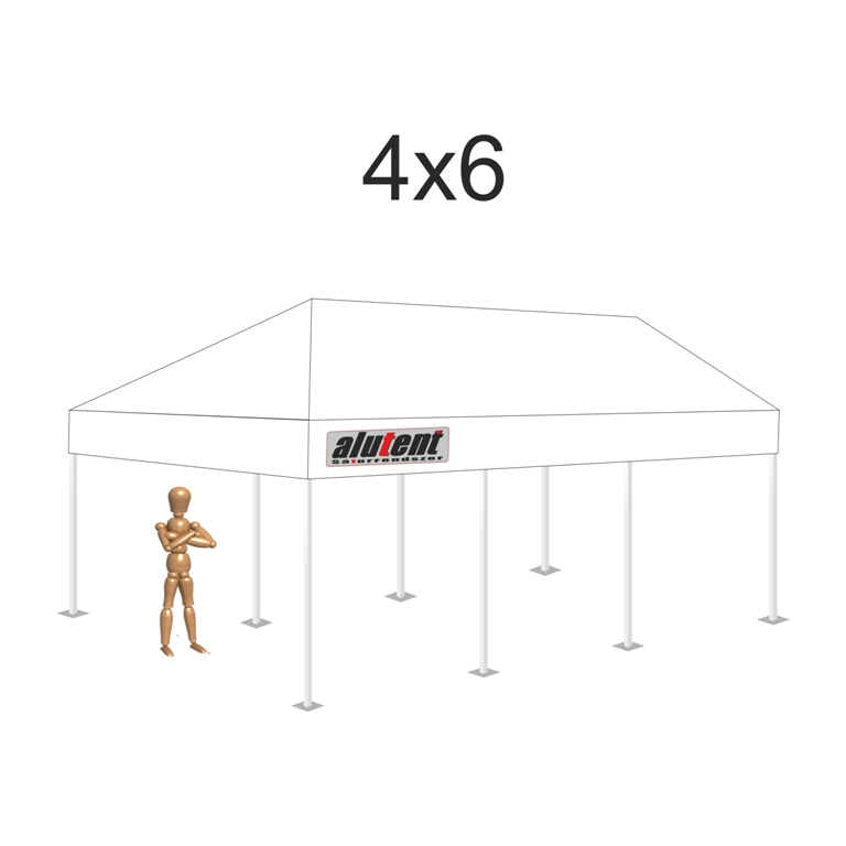 4x6 Fehér tetőponyva