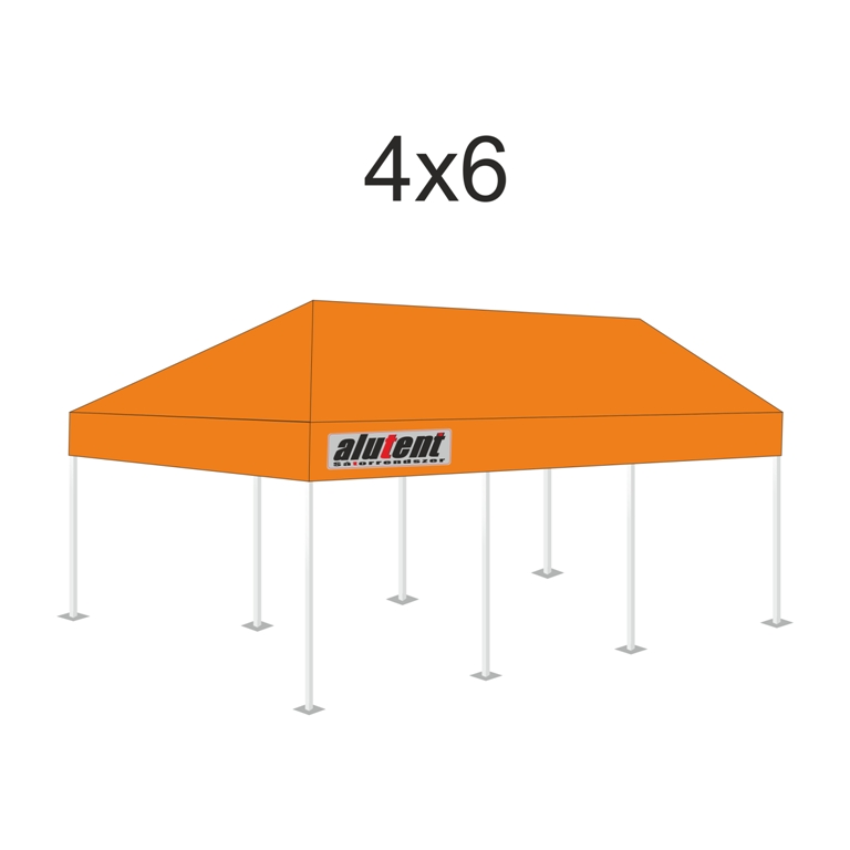 4x6 Narancssárga tetőponyva