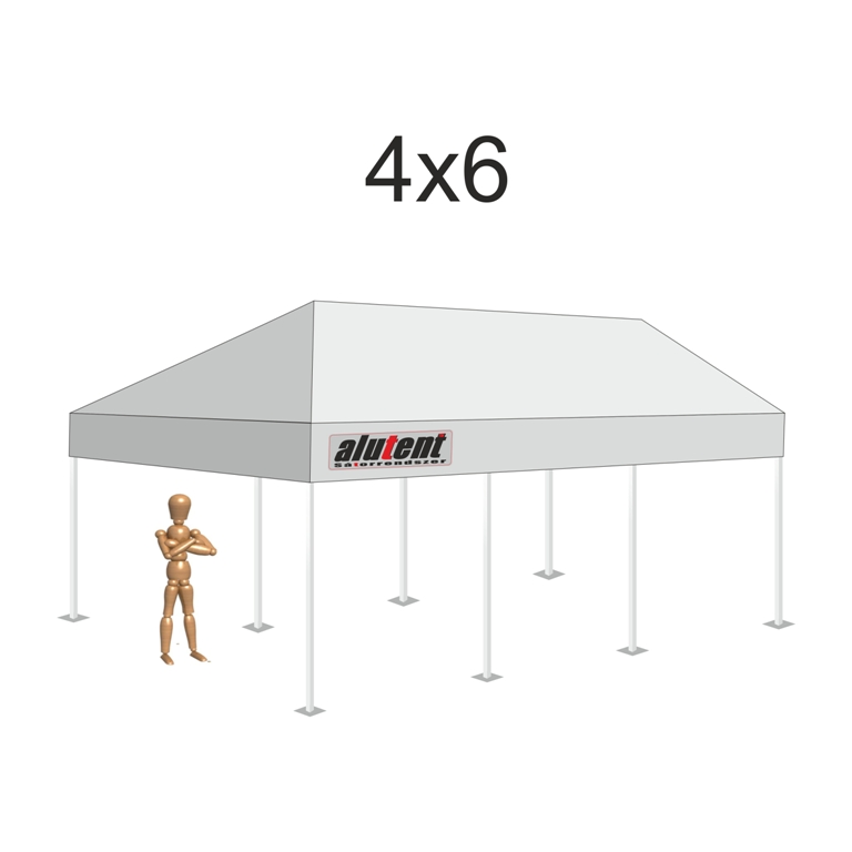 4x6 Szürke tetőponyva