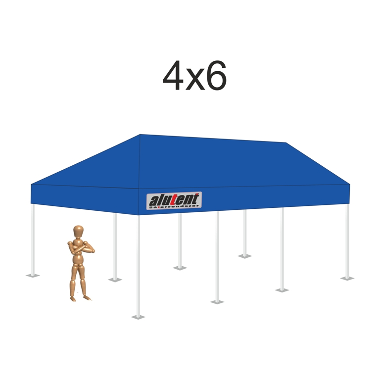 4x6 Világoskék tetőponyva