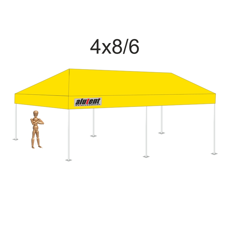 4x8 Citromsárga tetőponyva