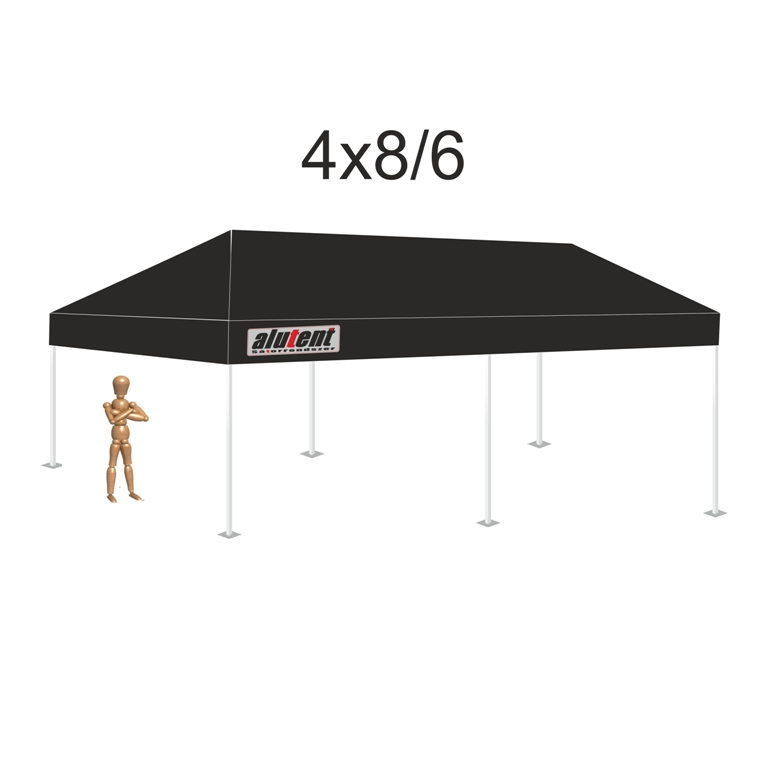 4x8 Fekete tetőponyva