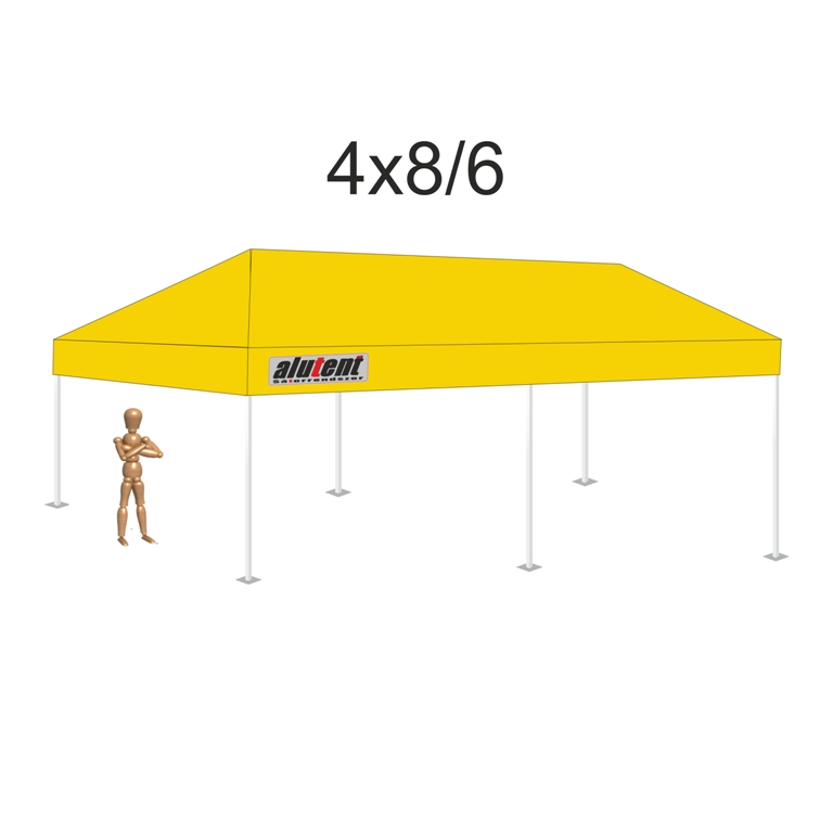 4x8 Napsárga tetőponyva