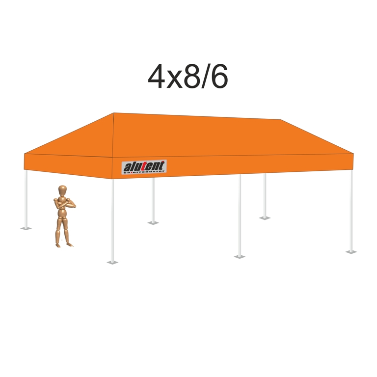 4x8 Narancssárga tetőponyva