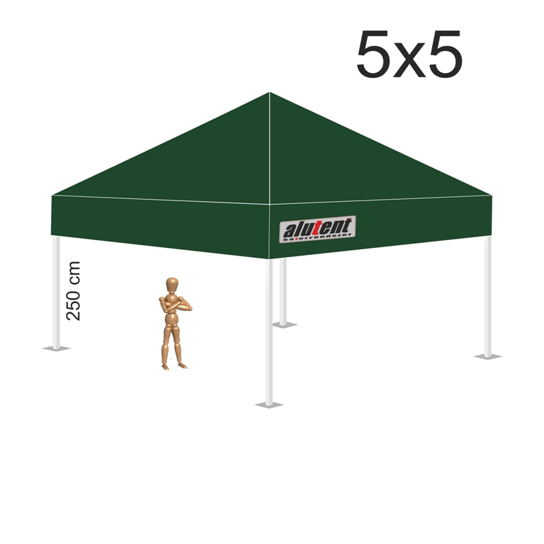 5x5 Sötétzöld (katonai) tetőponyva