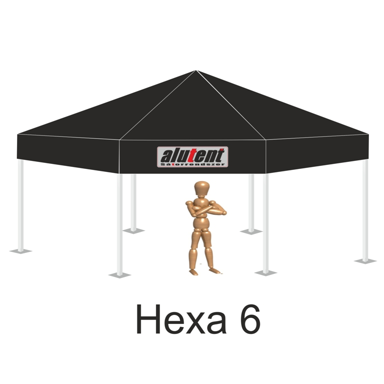 Hexa6 Fekete tetőponyva