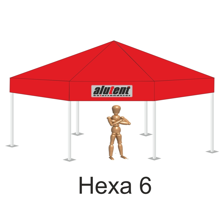 Hexa6 Piros tetőponyva