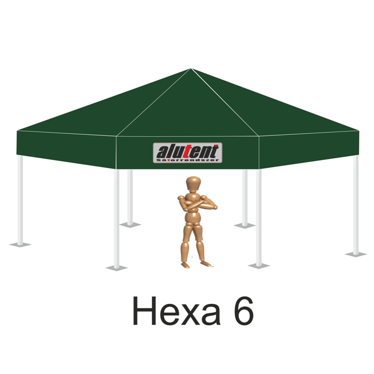 Hexa6 Sötétzöld (katonai)tetőponyva
