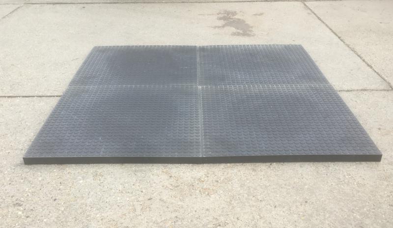 Sátor Padlózat (100x100x5cm) Feketés szürke