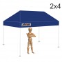 2x4 Sötétkék tetőponyva