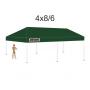 4x8 Sötétzöld (katonai) tetőponyva