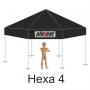 Hexa4 Fekete tetőponyva