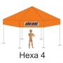 Hexa4 Narancssárga tetőponyva
