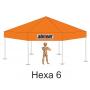 Hexa6 Narancssárga tetőponyva