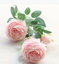 Rózsa 3 ágú 34 cm rózsaszín