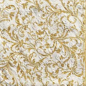 Szalvéta Elegance Damask White-Gold