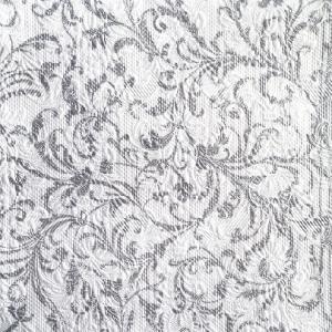 Szalvéta Elegance Damask White-Silver