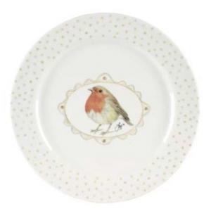 Tányér Robin Ø23 cm porcelán