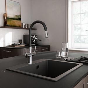 Filtrata - konyhai csaptelep flexibilis kifolyócsővel, szűrt vízhez