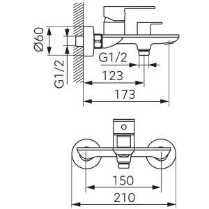 TALASSA KÁDTÖLTŐ CSAPTELEP ZUHANYSZETT NÉLKÜL FORDÍTÓS ZUHANYVÁLTÓVAL