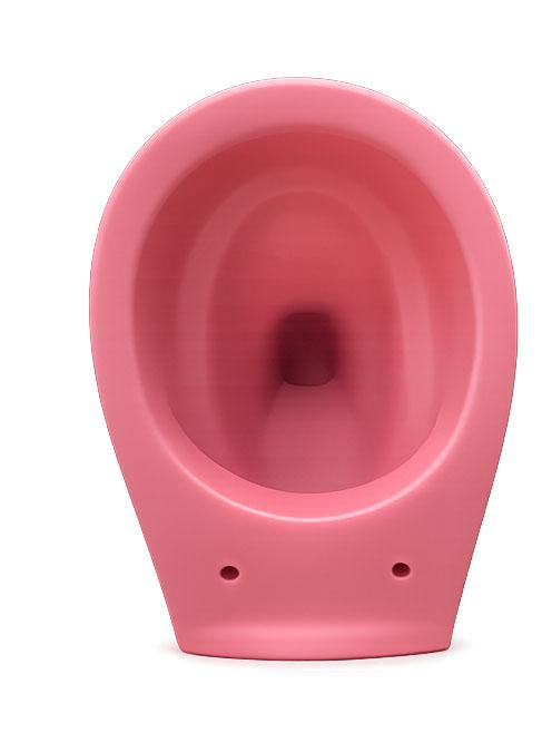 Perem nélküli Fali WC RÓZSASZÍN
