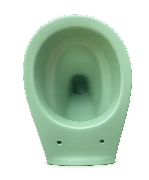 Perem nélküli Fali WC zöld