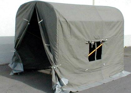 PVC szerelősátor, függőleges falakkal, ablakokkal