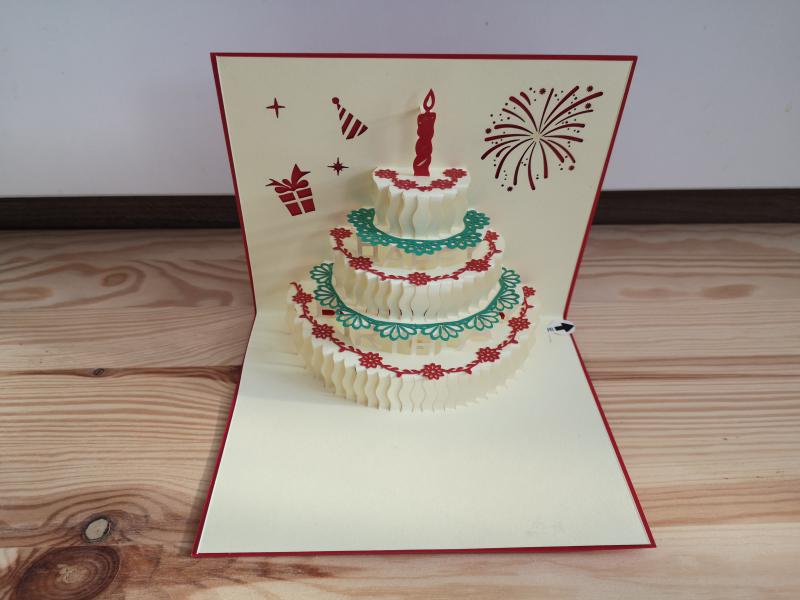 3D születésnapi zenélő képeslap