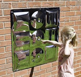 9 buborékos homorú-domború szenzoros tükör