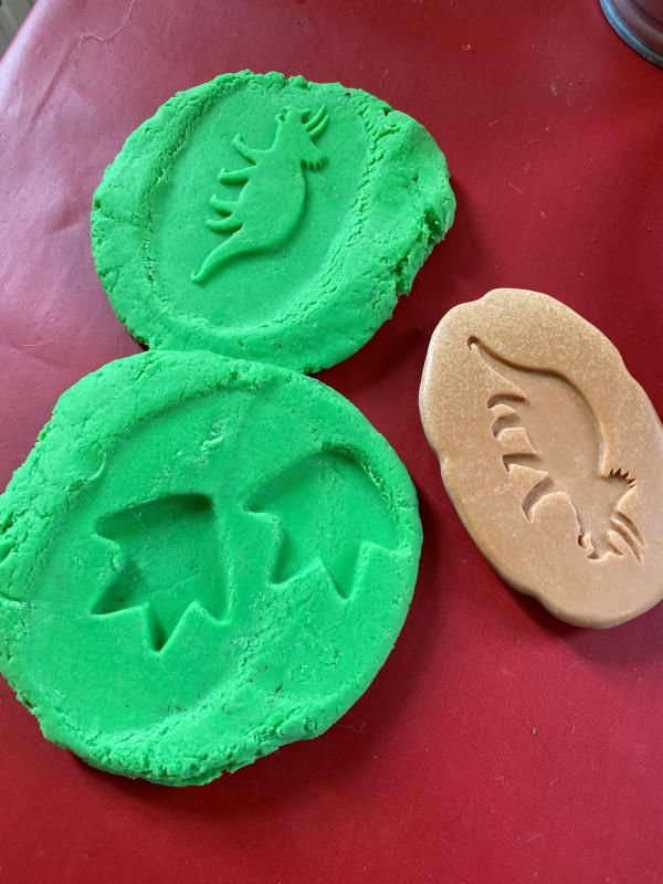 Agyagbélyegző kövek - Dinoszauruszok és lábnyomaik