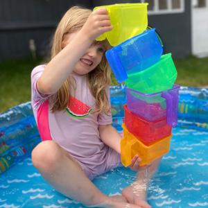 Átlátszó színes tölcsér készlet (6 db/szett)