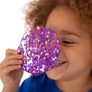 Glitteres geometriai formák (21 db/ szett)