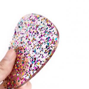 Glitteres geometriai formák (6 db/ szett)