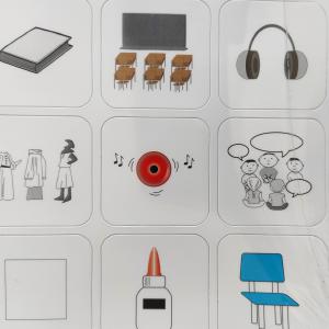 Mágneses Piktogram Készlet, Iskolai