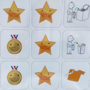 Mágneses piktogram készlet jutalmazáshoz, motivációhoz