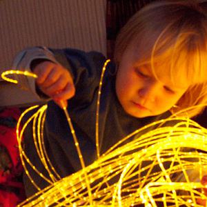 Optikai szálas világító gubanc (200db/2m)