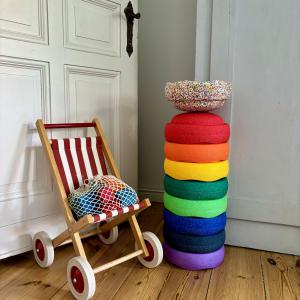 Stapelstein Szivárványos Egyensúly Lépőkő Készlet (9 db/szett)