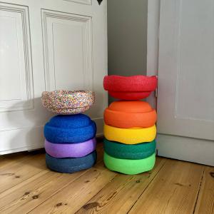 Stapelstein Szivárványos Egyensúly Lépőkő Készlet (9 db/szett)