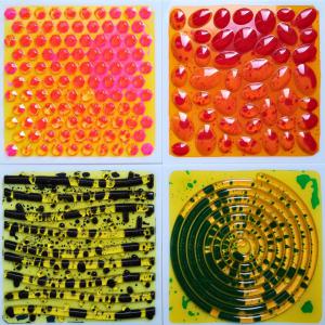 Texturált Folyékony Padlólapok (4db)