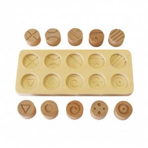 Texturált Szenzoros Fa Hengerek