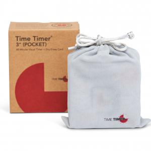 TimeTimer Audible Pocket, fekete ÚJ