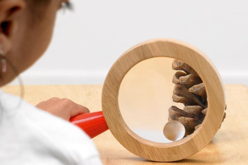 Fa keretes kézi nagyító