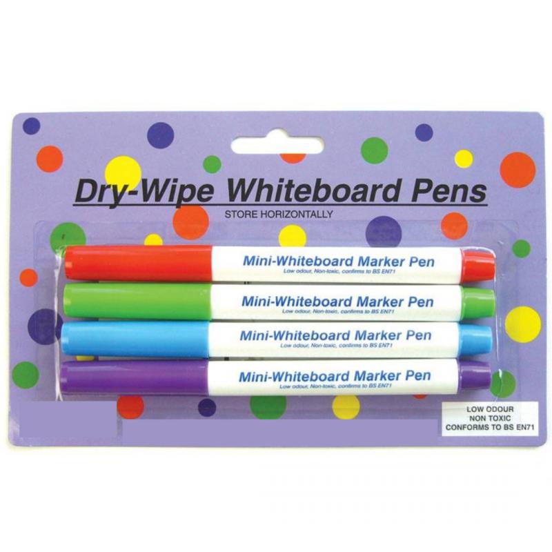 Filctoll Whiteboard táblához, színes (4db/szett)